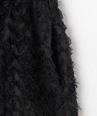 組曲 L ペタルチュール スカート ブラック系