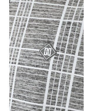 DAKS DAKS GOLF ハーフジップ チェックニット グレー