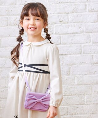 TOCCA BAMBINI 【WEB限定】RIBBON POCKET POUCH SHOULDER ポケットショルダー ライラック系