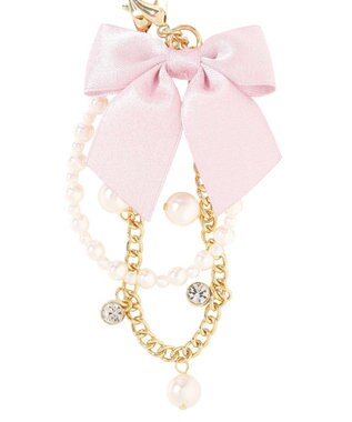 Maison de FLEUR パールビジューリボン2Wayチャーム Light Pink