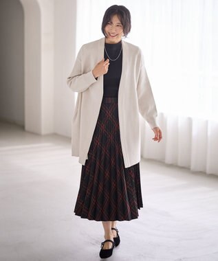 ANY 【洗濯機可】ストレッチコーディガン オイスター