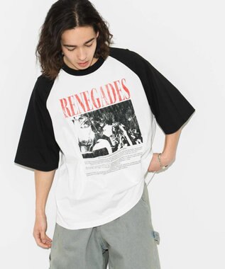 WEGO 【ユニセックス着用ITEM/】グラフィックラグランBIGT（S） 柄3