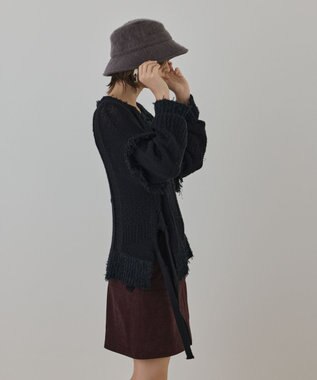 GRACE CONTINENTAL ルーズオーバーニットトップ ブラック