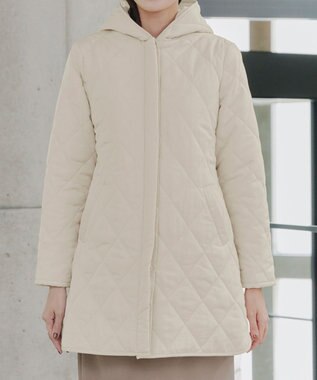 Tiaclasse 【安田美沙子さん着用・新色追加】中綿キルティングコート アイボリー