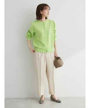 Green Parks アンクル丈／選べる美脚みえパンツ Ecru