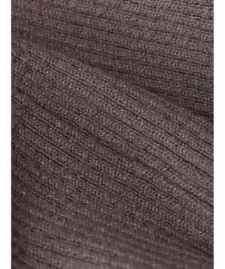 earth music&ecology レースドッキングリブニット Mocha