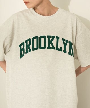 AMERICAN HOLIC BROOKLYN カレッジロゴBIGTシャツ Oatmeal
