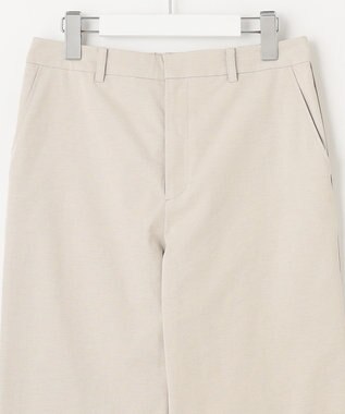 J.PRESS LADIES S 【洗える・吸水速乾・接触冷感】リネンツイル ストレート パンツ アイボリー系