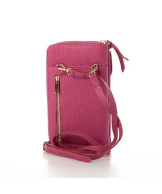 UNBILLION ペルケ perche / 牛革シュリンクタイプモバイルウォレットショルダー　旧8660 ピンク