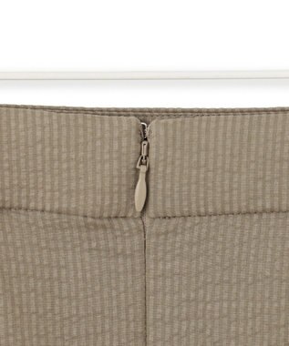 ICB L 【洗える】コットンリップル ナロースカート オリーブ系