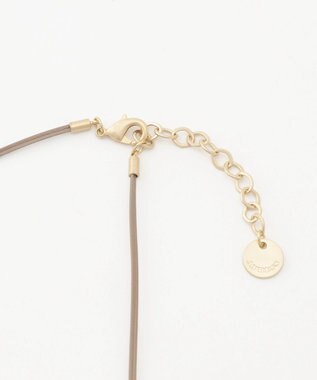 J.PRESS LADIES 【リバーシブル】マーブル ネックレス ブラウン×オフ系