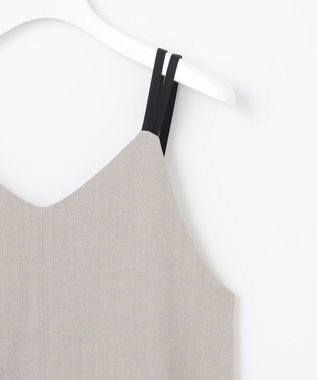 Feroux ダブルストラップキャミ ドレス ライトグレー系
