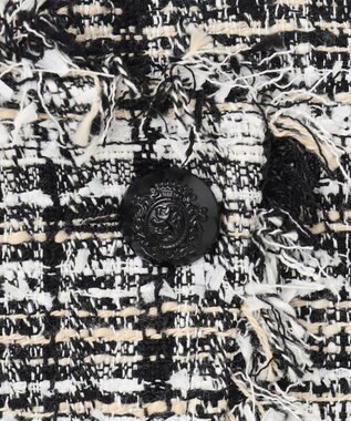 GRACE CONTINENTAL フリンジミニベスト ブラック