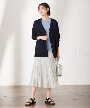 J.PRESS LADIES リバーシブルエポ ネックレス ネイビー系