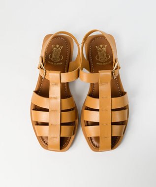 BONTRE 【BONTRE/ボントレ】ローヒールグルカサンダル/26109-VS キャメル