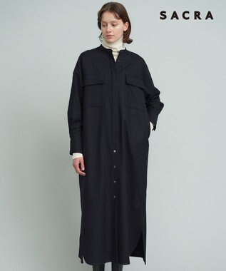 23区 【SACRA】ウィンシークロス ワンピース ネイビー系