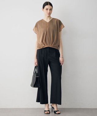 ICB Ry/Liバイオストレッチ ワイドパンツ ブラック