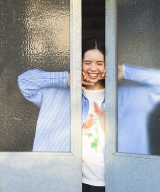 CRAFT STANDARD BOUTIQUE フラワープリントシアーロンTee Red