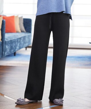 Tiaclasse 裏シャギージャガードニットパンツ