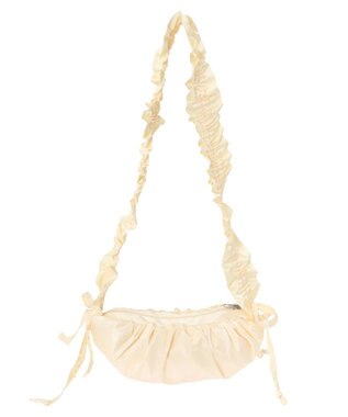 earth music&ecology ギャザーボディバッグ Ivory