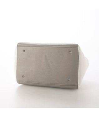 UNBILLION カシュカシュ cachecache / ポーチ付ダブルフェイスミニボストンバッグ グレーミックス