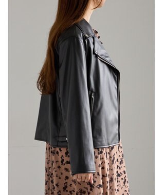 Te chichi レザーダブルライダースジャケット ブラック