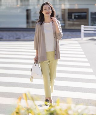 J.PRESS LADIES S 【WEB限定カラーあり・洗える】SILKY RAYON STRETCH カーディガン モカ系