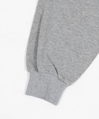 WEGO グラフィックハーフジップスウェット 杢グレー