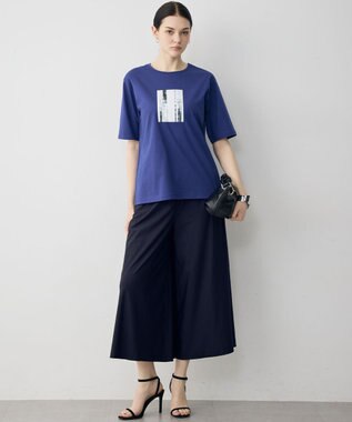 ICB L ロゴTEE（アートプリント） コバルトブルー