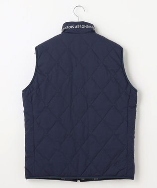 23区GOLF 【MEN】両面使える！チェック×無地 ダウンベスト ネイビー系