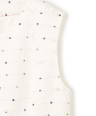 TOCCA 【八木アリサさん着用】【消臭】FLOWER HIDE AND SEEK ジレ アイボリー系