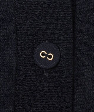 BEIGE， 【洗える】NADIA / バックオーガンジークルーネックカーディガン Navy