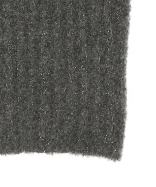 earth music&ecology ＭＩＸカラーブークレニットビスチェ Charcoal Gray