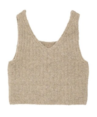 earth music&ecology ＭＩＸカラーブークレニットビスチェ Beige