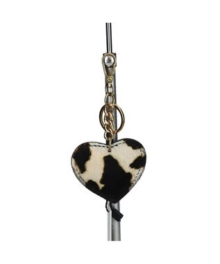 INTER-CHAUSSURES 【ANDREA CARDONE】ハート型レザーキーチャーム マルチ