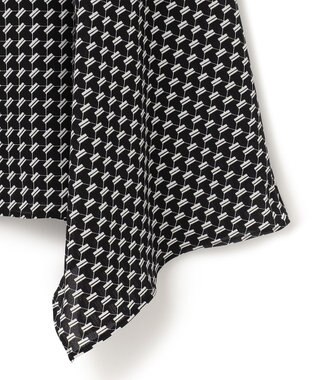 ICB 【洗える】 スモールパターンプリント  スカート ブラック系5