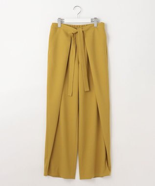 自由区 S 【カタログ掲載】Peソフトツイルラップワイド パンツ マスタード