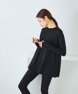 OP／FILA 【Kappa】長袖ラッシュT＋レギンス 上下セット ブラック