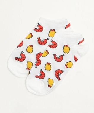 WEGO フードチェンジ総柄ショートソックス 柄1