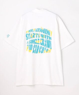 PW CIRCULUS 【MEN】POP＆WIT グラフィックモックネックT ゴルフ ホワイト系2
