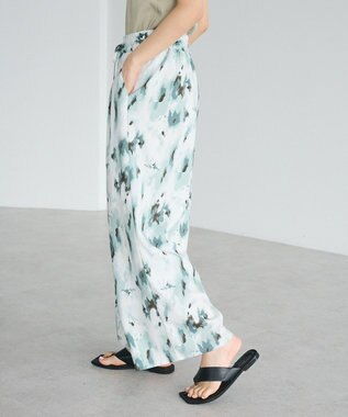 CRAFT STANDARD BOUTIQUE プリントイージーパンツ Green