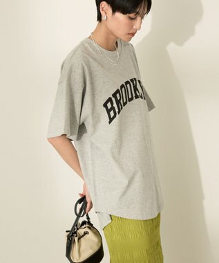 AMERICAN HOLIC BROOKLYN カレッジロゴBIGTシャツ Gray Mixture
