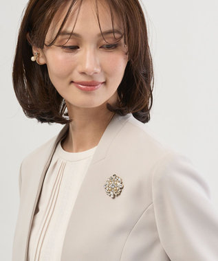 J.PRESS LADIES マグネットビジュー ブローチ