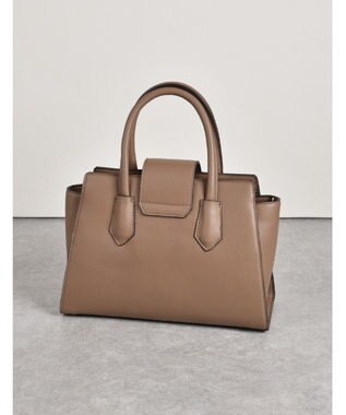 LA BAGAGERIE 【MONICA】ベルテッド2WAYハンドバッグ グレージュ