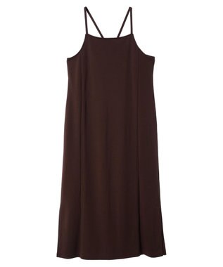 earth music&ecology ポンチＩラインキャミワンピース Brown