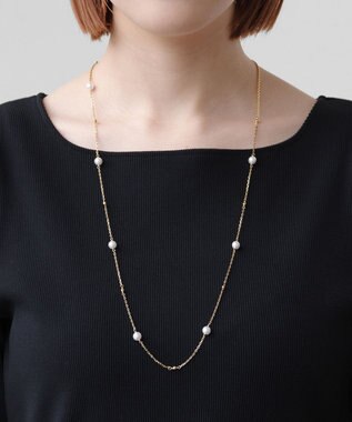 TOCCA PEARL WALTZ LARIAT NECKLACE ネックレス ゴールド系