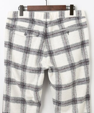 JOSEPH ABBOUD MOUNTAIN 【SPACE／UNISEX】フランネルジャージーブロック パンツ ライトグレー系4