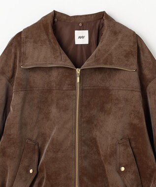 ANY 【2WAY】ボアカラーブルゾン ブラウン