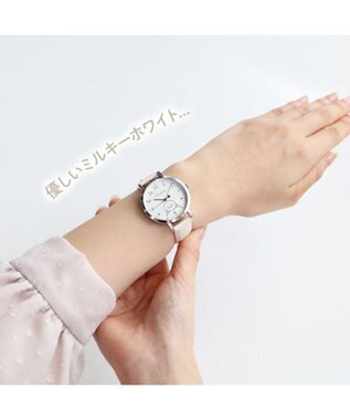 しろたん 合皮 腕時計 《ホワイト/ブラック》 / Mother garden