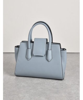 LA BAGAGERIE 【MONICA】ベルテッド2WAYハンドバッグ ブルー